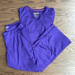 Purple Label by Healing Hands Scrub Set